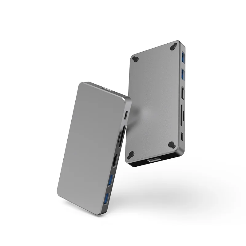 GloryMark USB Type C Hub Adapter With SSD 2tb M.2 NVME SSD Case Port SD TF Card Reader USB Hub 4K HDM I Port