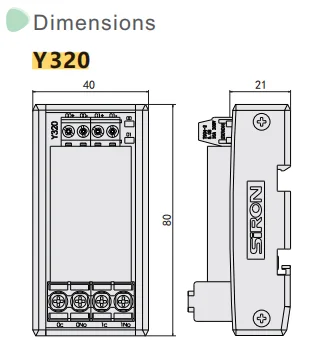 SiRON Y320 OEM customized Transparent Output Ac 24v solid state relay Module Din Rail Mount 2Channel relay module