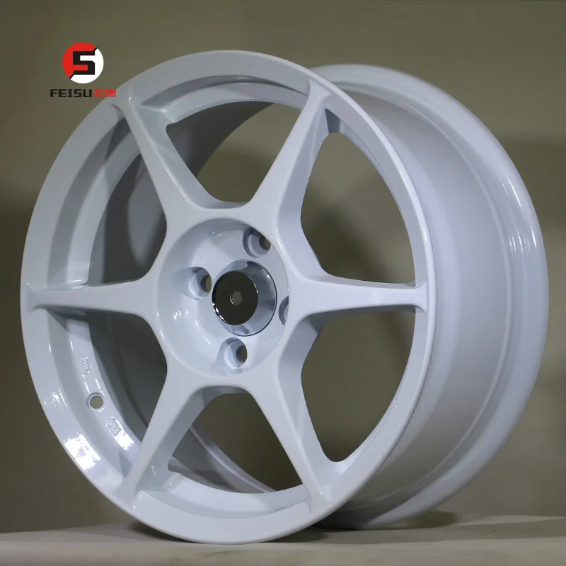15inch P1 sports alloy wheels 15*7  4*100 ET35 CB73.1 grey white