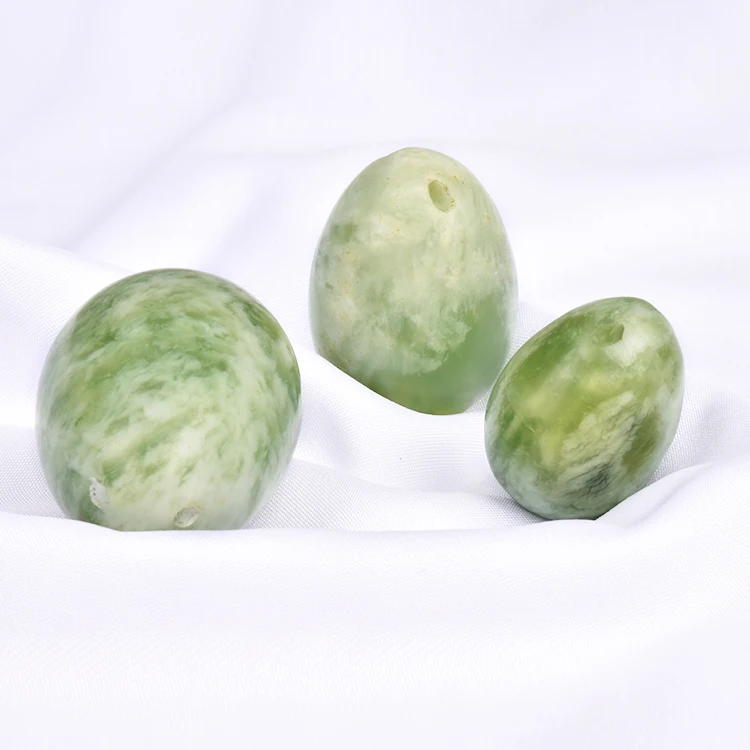 Energy Healing Drilled Bulk selling Yoni Egg Nephrite Jade Energy Egg