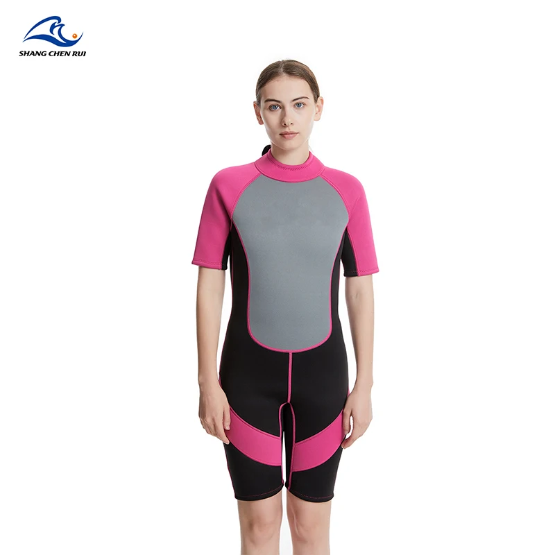 Water Sports Surfing Swimming Diving 3mm 5mm Custom Neoprene Short Sleeve Overall Protective Wetsuit Diving Suit