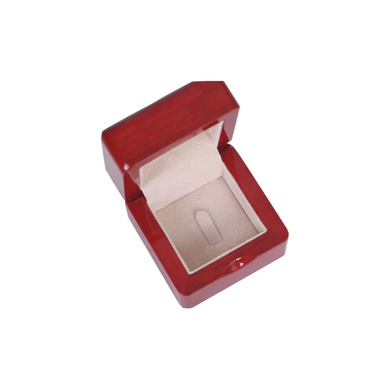 high end custom manufacture jewelry storage case high glossy classic piano lacquer popular amazon single luxury wooden ring box