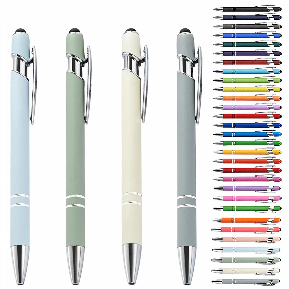 Рекламный подарок 2 в 1 шариковая ручка стилус экран Шариковая ручка поставка с завода металлическая ручка с пользовательским логотипом