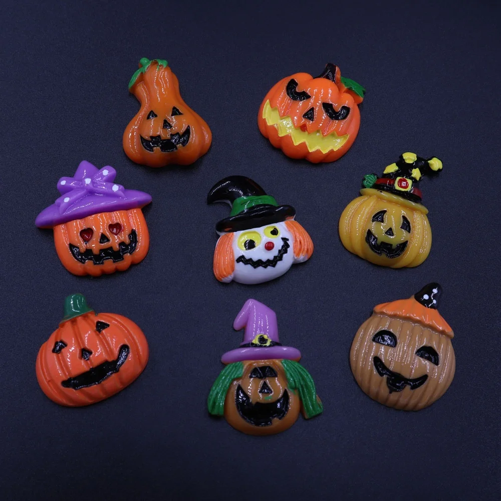 Hot Sale 32*20mm Flat back Charm Halloween Resin Boots Cabochons for Embellishment Accessories Crafts