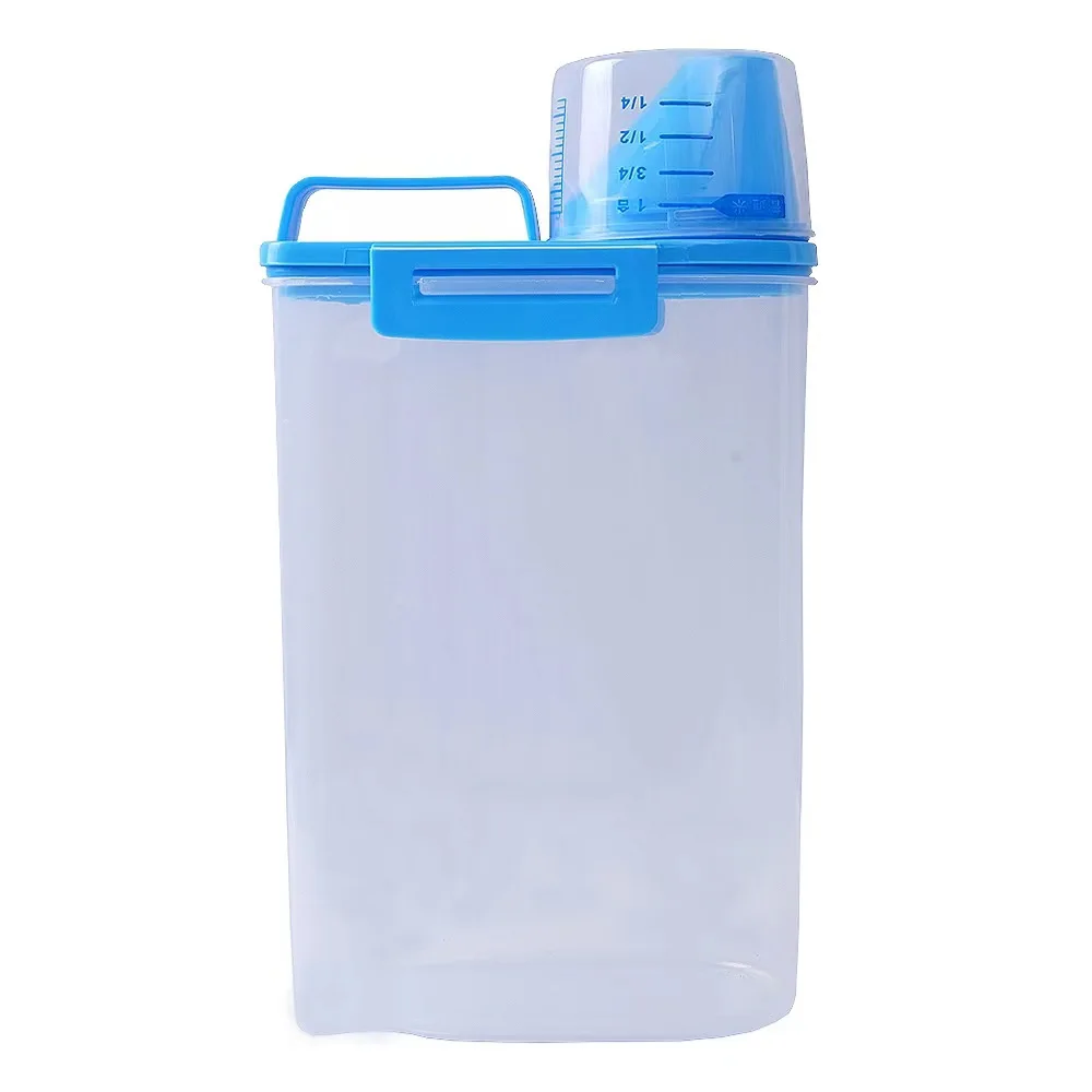 New arrival grain storage box sealed transparent rice bucket with lid storage tank for storing nut food in the kitchen