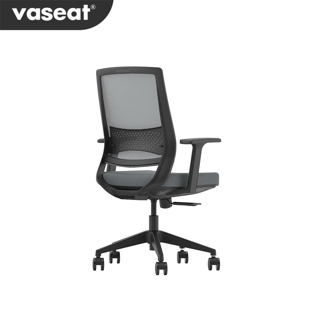 GK3-BM современное офисное кресло Vaseat удобное Сетчатое компьютерное для персонала с регулируемым подголовником простой дизайн