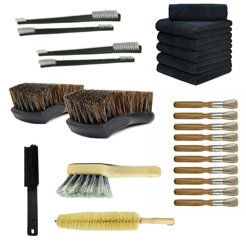 Wholesale Car Washer Cleaning Kit 5 pcs car Wash Tools Detailing Set Auto car wash cloth microfiber cleaning set