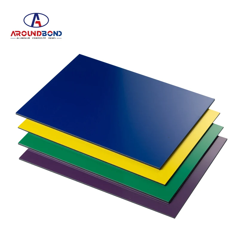 alucobond ACM Facade Plastic Plate for cladding wall fireproof mirror for advertising board aluminum composite panel