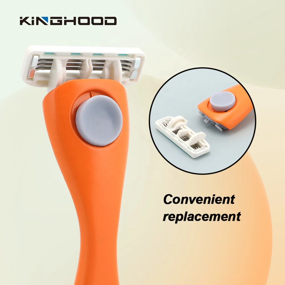 6 Blade Shaver Replacement Shave Knives Disposable Men Razors System Metal Shaver