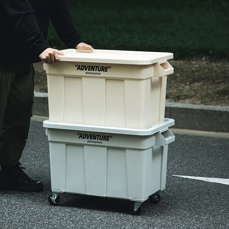 Переносной автофургон SHIMOYAMA 74L Главный туристический контейнер для хранения багажа Большой багажный ящик с ручкой