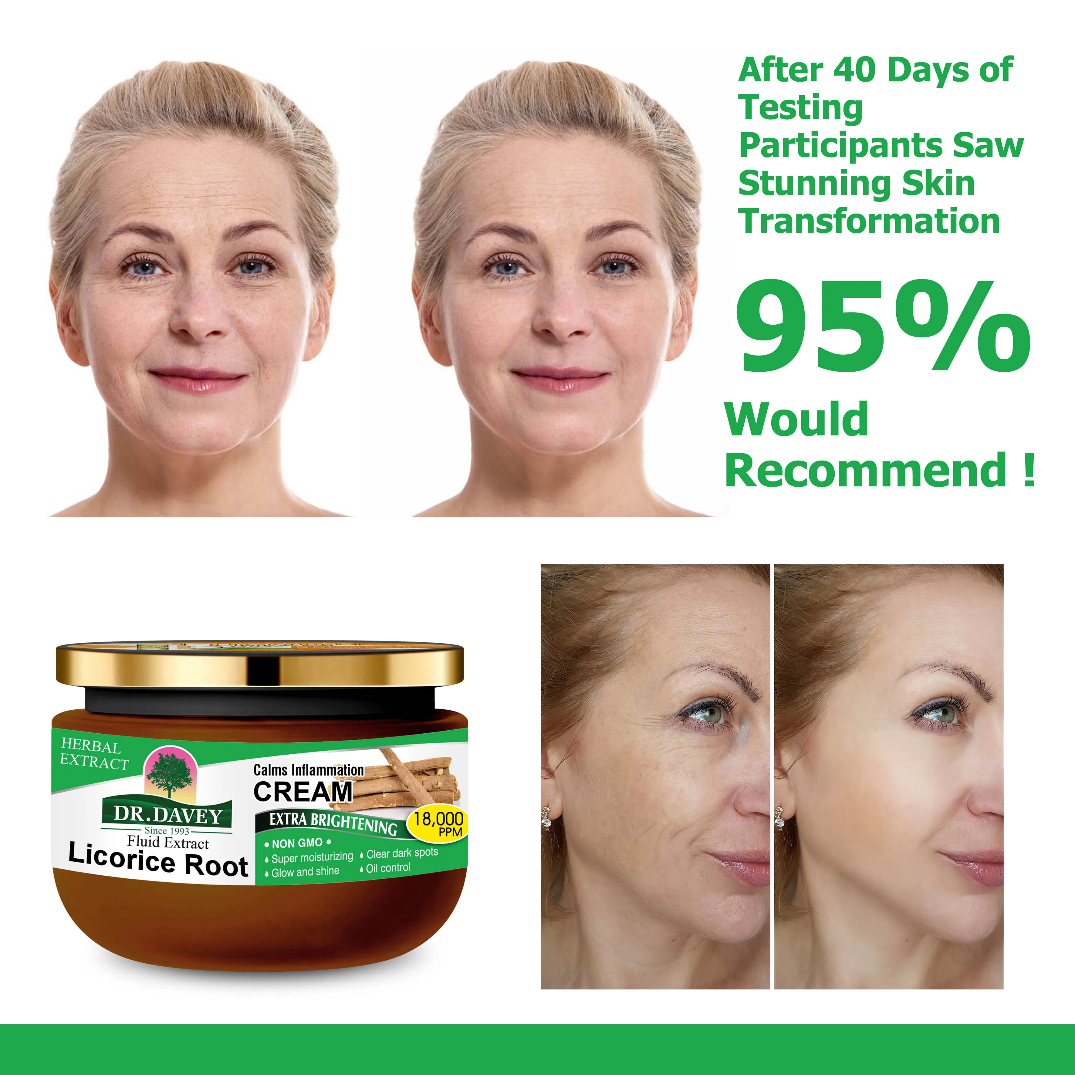 DR.DAVEY FLUID EXTRACT LICORICE ROOT CALMS INFLAMMATION CREAM