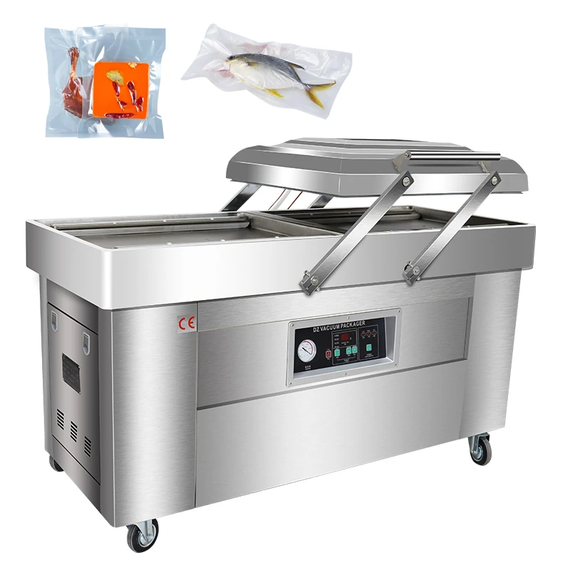 Double chamber vacuum machines emapcadora al vacio maquina empacadora al vacio pequena