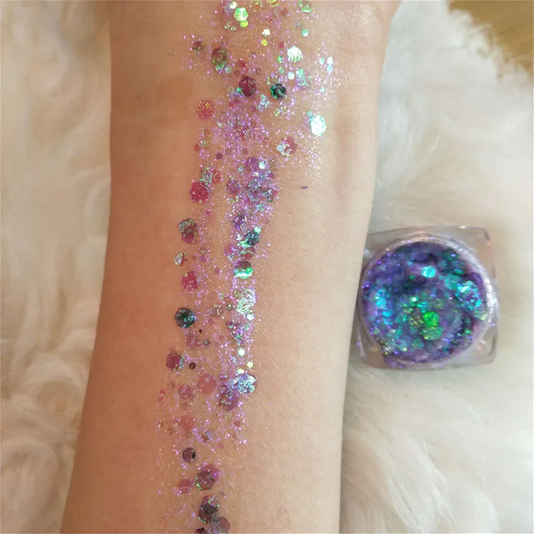 
Fast Delivery Custom Makeup Cosmetic High Light Sequin Shining Magical Diamond Shimmer Single Glitter Eyeshadow Private Label 