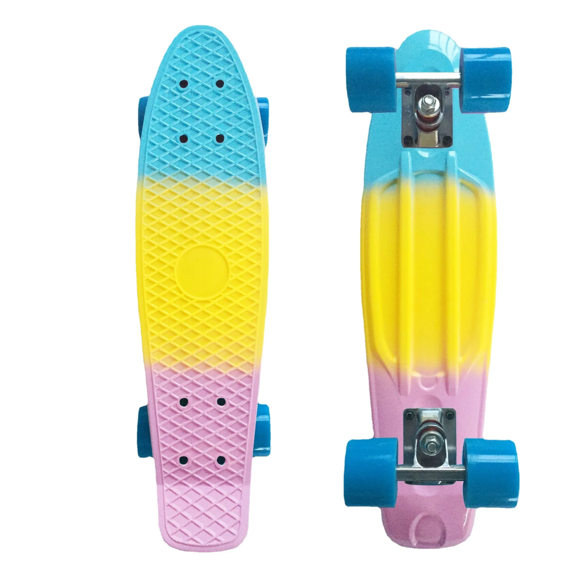 22 inch rainbow plastic penny skateboard skate board