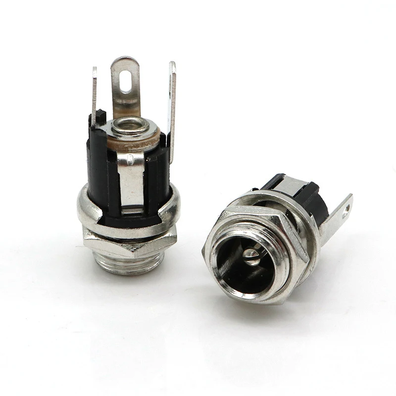 3 Pin Metal Audio & Video 30V DC 1.0A 2.1mm Connector DC Jack