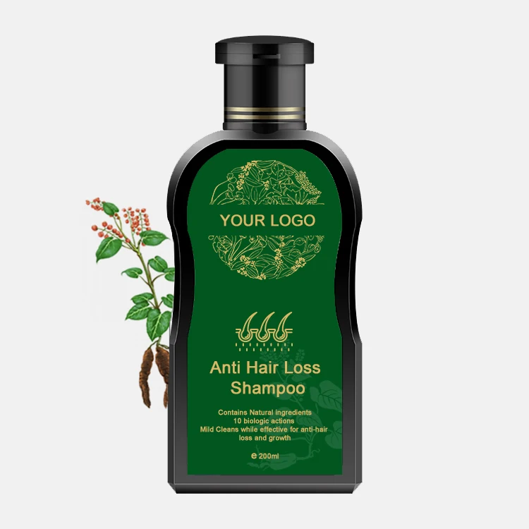 Шампунь для выпадения волос с логотипом на заказ восстанавливающий шампунь быстрой защиты от