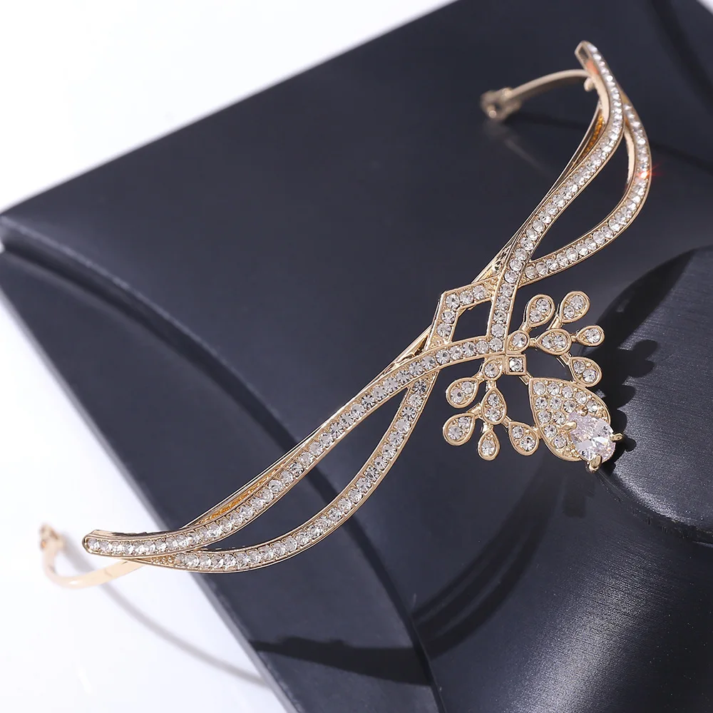 Celebrity style Korean version of the princess headdress zircon crown bride wedding wedding dress accessories