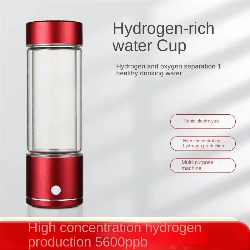 Customizable LOGO Portable 200ml USB Rechargeable Water Generator Bottle Ion Electrolysis Ion Generator Hydrogen-Rich Water