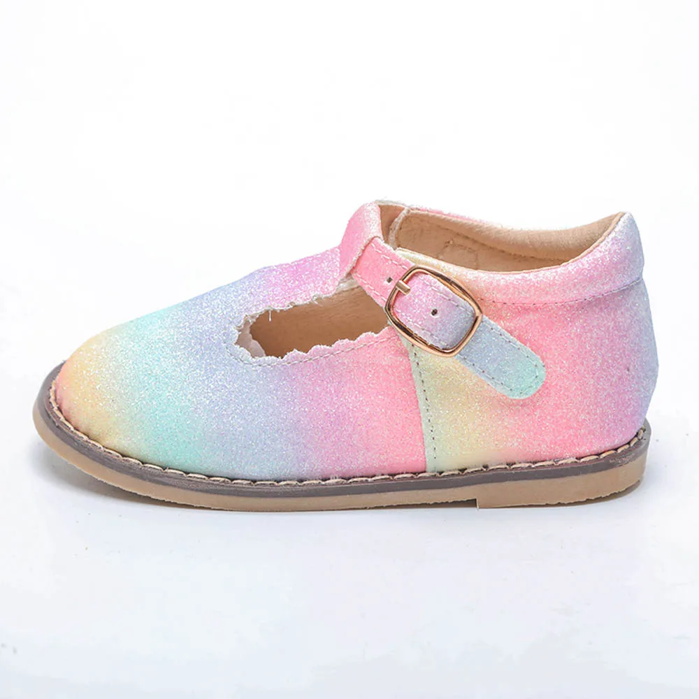 Lovely Fashion Wholesale Handmade Non-slip Durable Fancy Glitter Kids Shoes