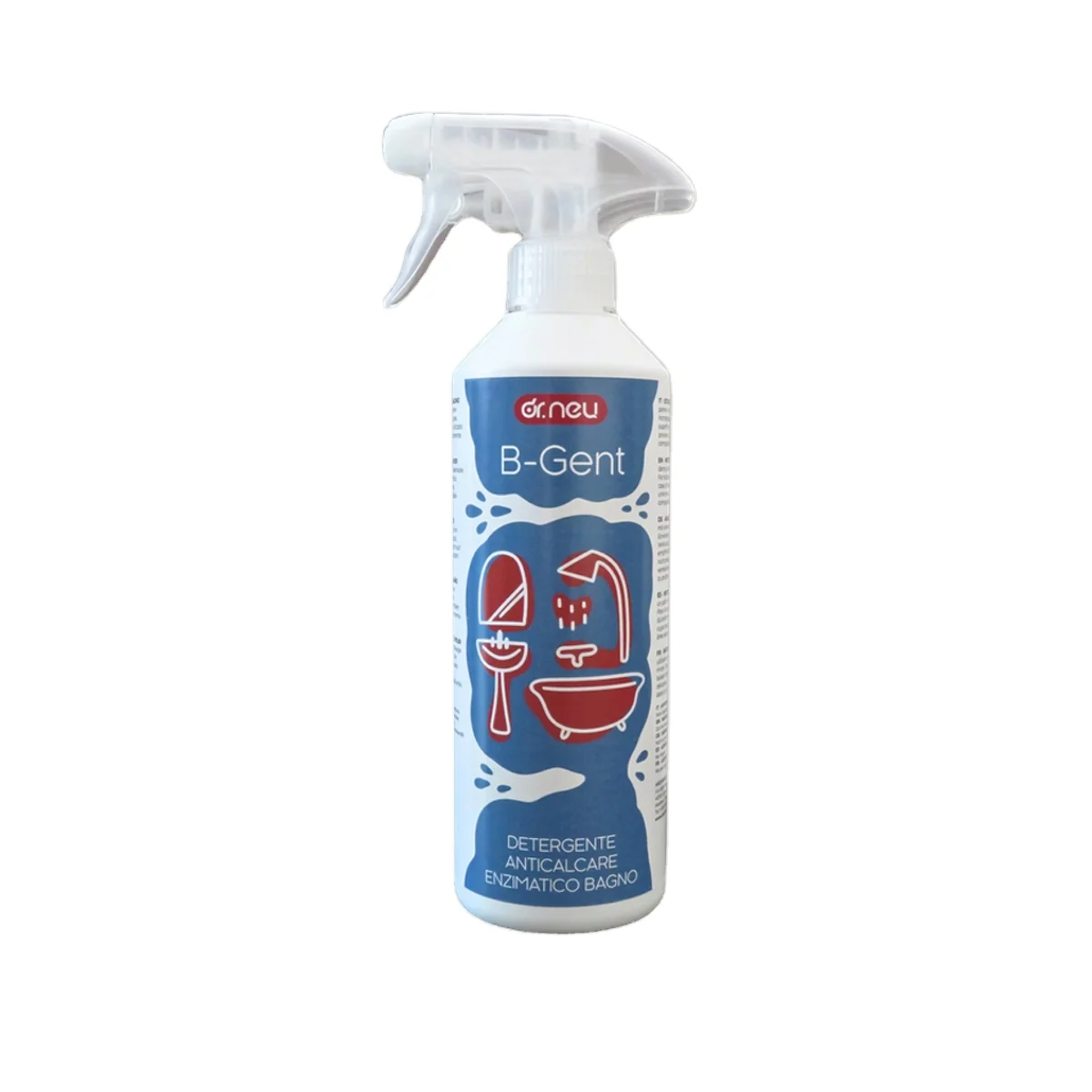 Detergent Enzymatic Descaler spray Bathroom cleaning Household cleaning products made in Italy ecofriendly 500 ML