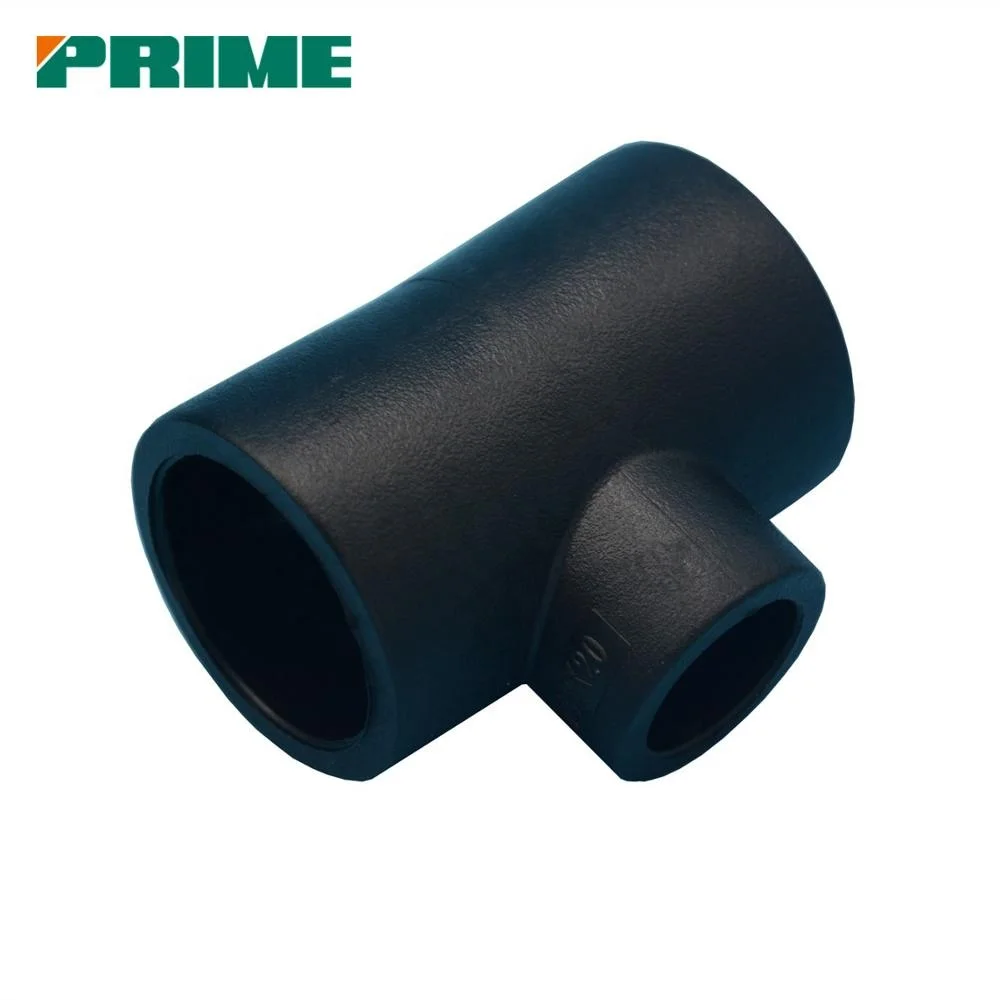 Black PE welding pipe fitting Pn16 Hdpe Fittings Butt Fusion Reducing Tee hdpe fittings