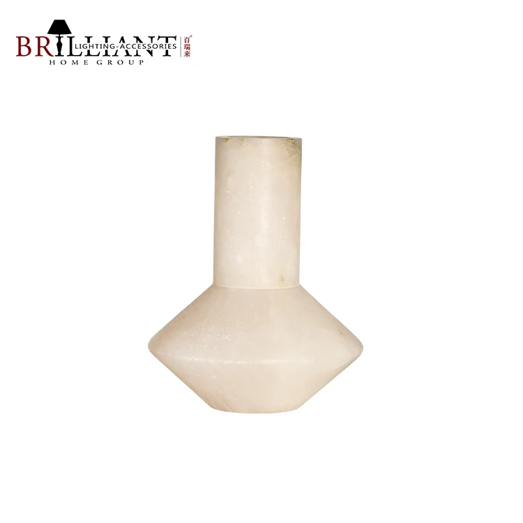 Living Room Dining Room Marble Flower Vase Ornaments Home Decorations Vintage Alabaster Stone Vase