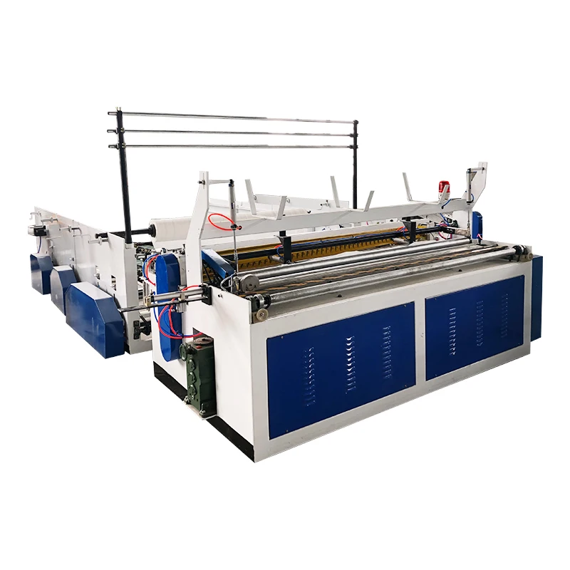 Hot sale toilet tissue paper roll rewinding machine cutting machine for making kitchen towel