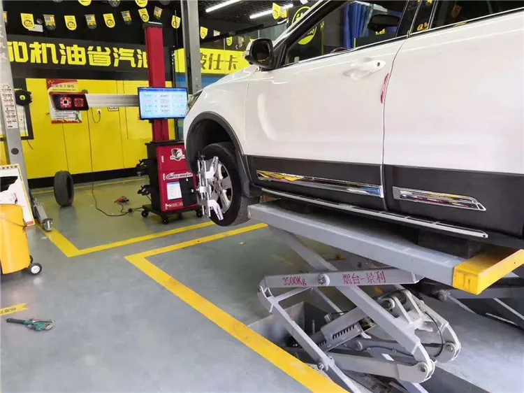 New Scissor Hydraulic Garage Car Lift/ On Ground Auto Lifter/scissor Lifting Elevator