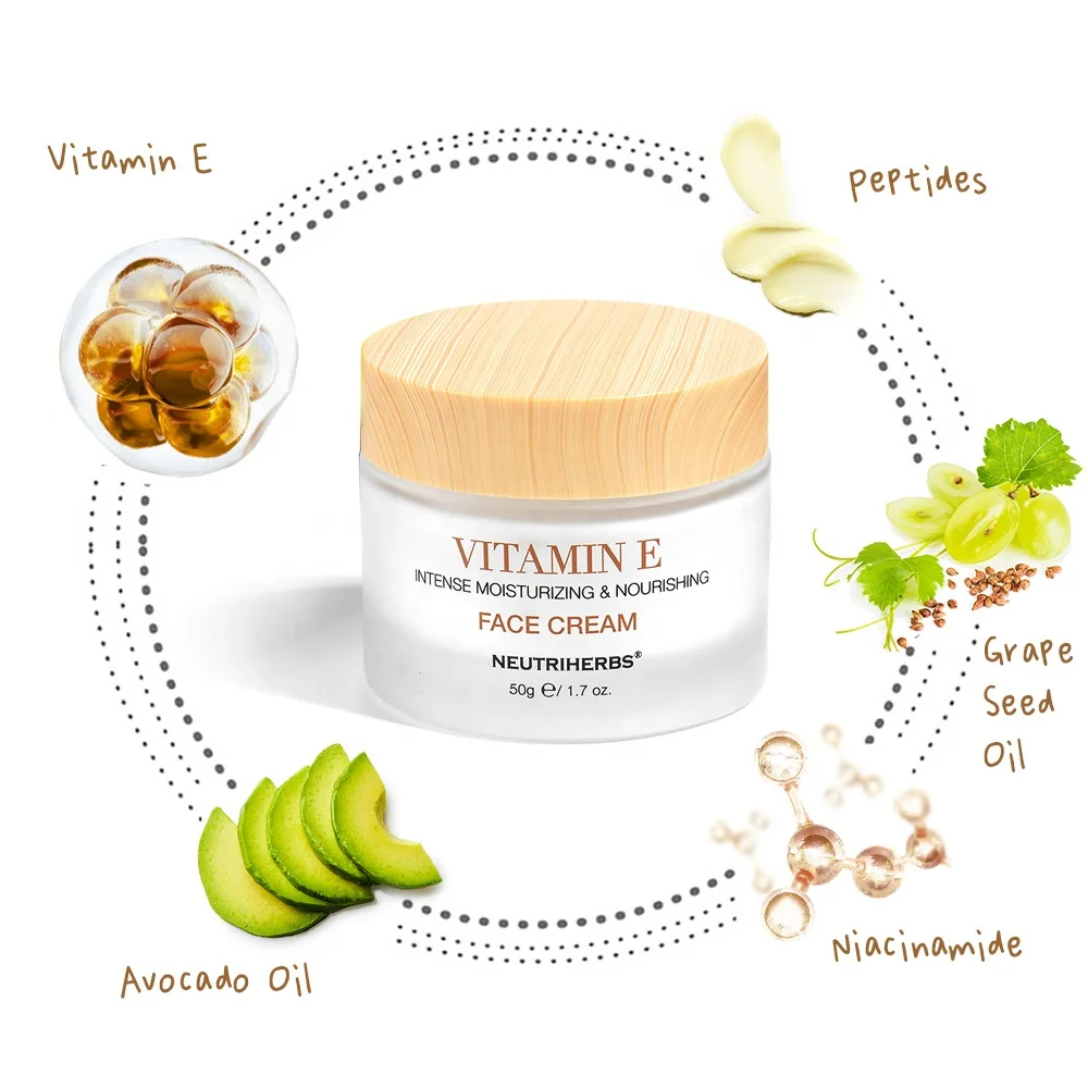 Neutriherbs Vitamin E face cream protecting moisturizing lubricating the skin