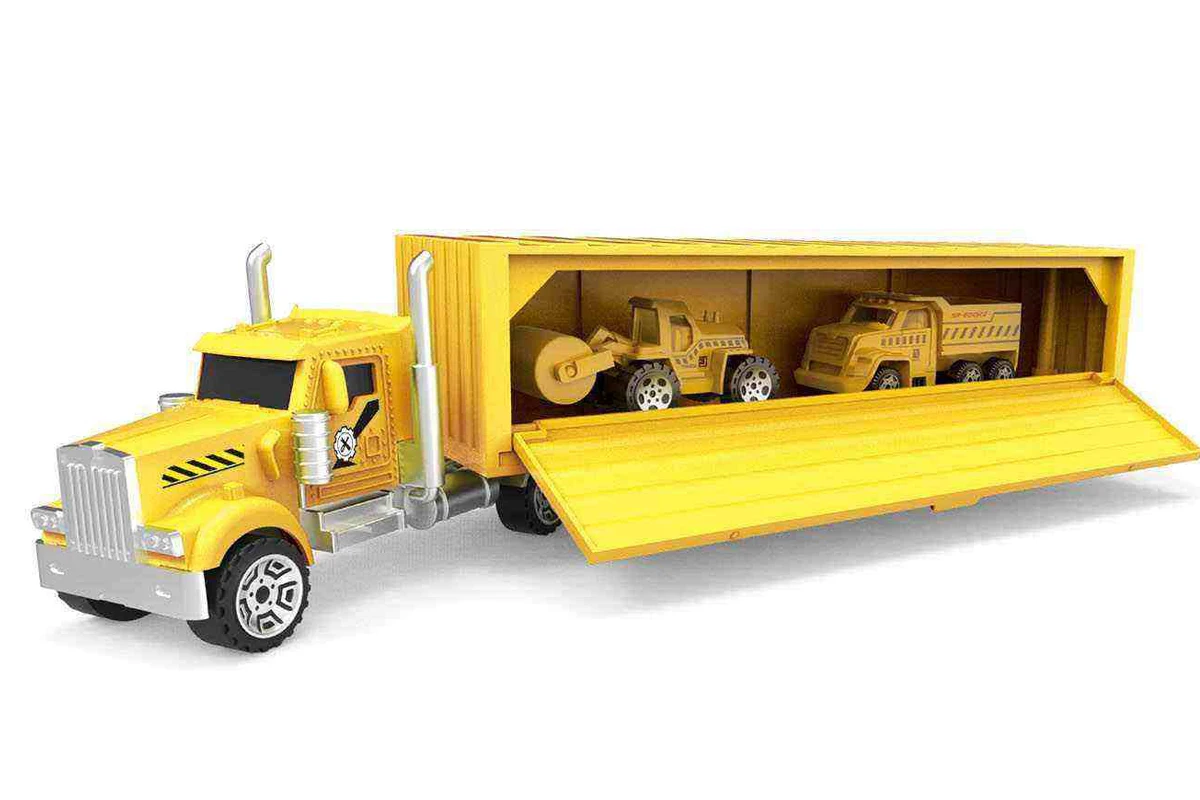 Construction Parking Lot Set For Deformation Tire Alloy Kid Deformation Track Alloy Parking Lot Toy Racing Car Garage Play Set