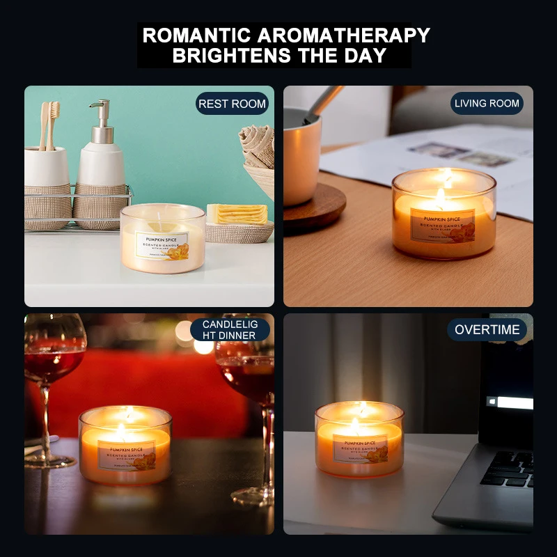 2023 New Aromatherapy Candle Soy Wax Romantic Gift Set Home Aromatherapy Candle