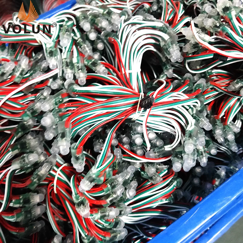 Outdoor full spectrum addressable 12mm ws2811 led smart pixel node led pixel string lighting