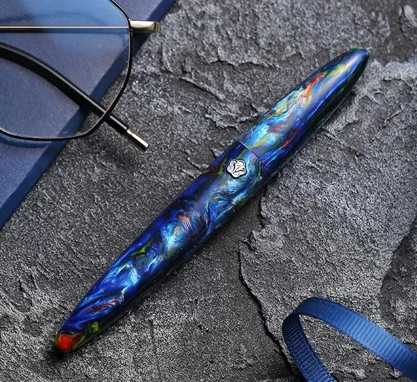MoonMan Ti200 Titanium Alloy Fountain Pen 14K Gold Pen Hidden nib Adult Student Metal Fountain Pen Made in China
