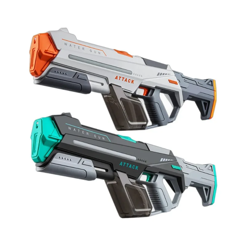 Wholesale Electric Continuous Water Gun High Pressure Automatic Water Absorption Loading Auto Shooting Water Gun With Flashlight