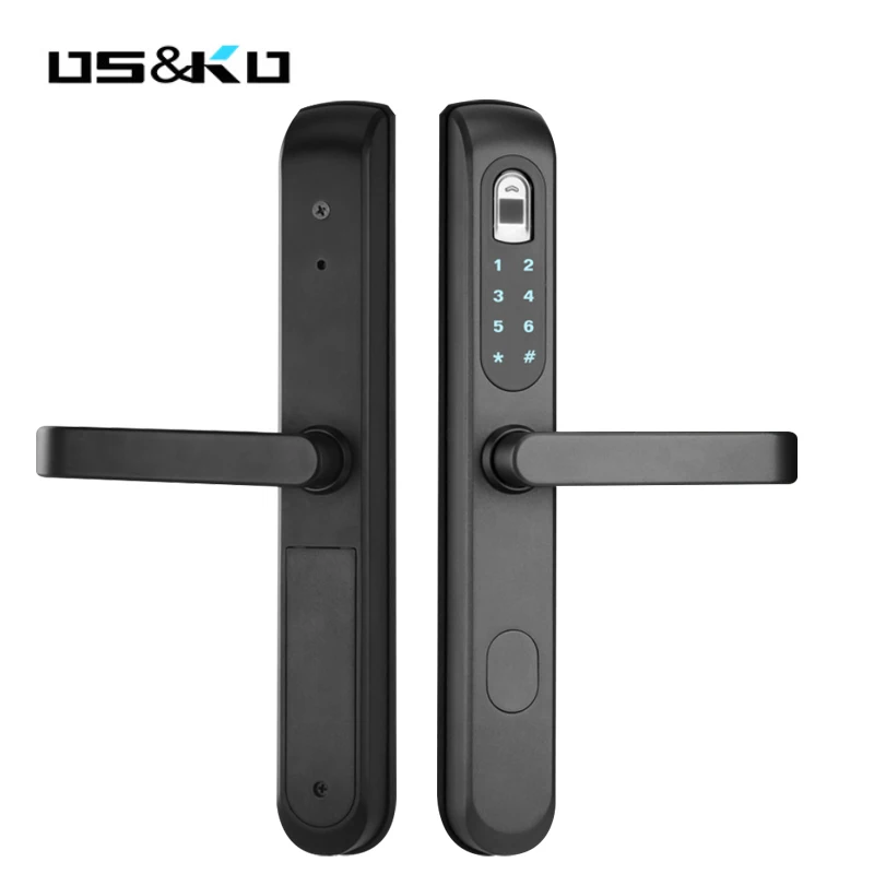 Fingerprint Smart Door Lock Touch Screen Digital Password Biometric Electronic Lock Key for Home Office 2019