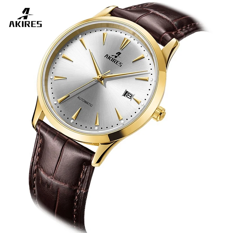Бренд AKIRES 316L часы из нержавеющей стали MIYOTA 9015 автоматические механические на заказ для