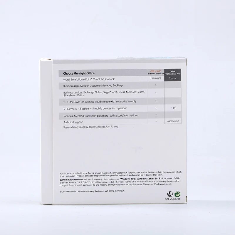 Оптовая продажа 2019 Профессиональный офис Pro Plus Полный комплект DVD Бесплатная