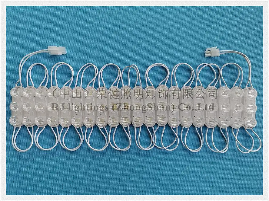 Входной светодиодный световой модуль AC110V / AC220V 62 мм * 18 SMD 3030 3 LED 2 Вт IP65 водонепроницаемый с объективом для рекламных осветительных коробок