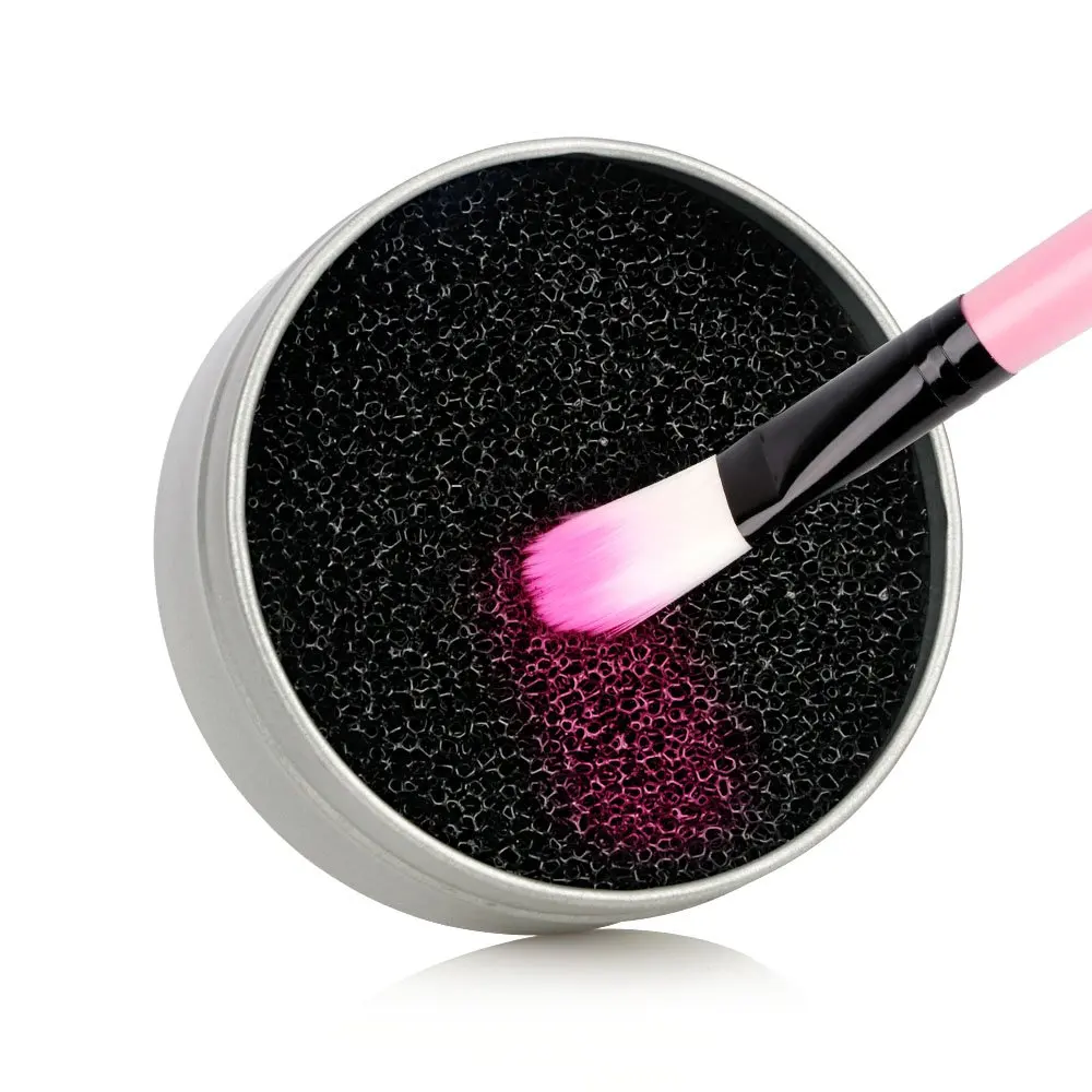 
MS DEAR Color Removal Sponge Dry Makeup Brush Quick Cleaner Sponge Removes Shadow Color from Your Brush without Water 
