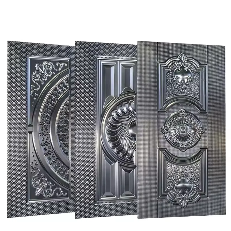 ABYAT Factory Good Price Apartment Metal Pressed Panel Steel Door Skins Customized Design Embossed Steel Door Skin