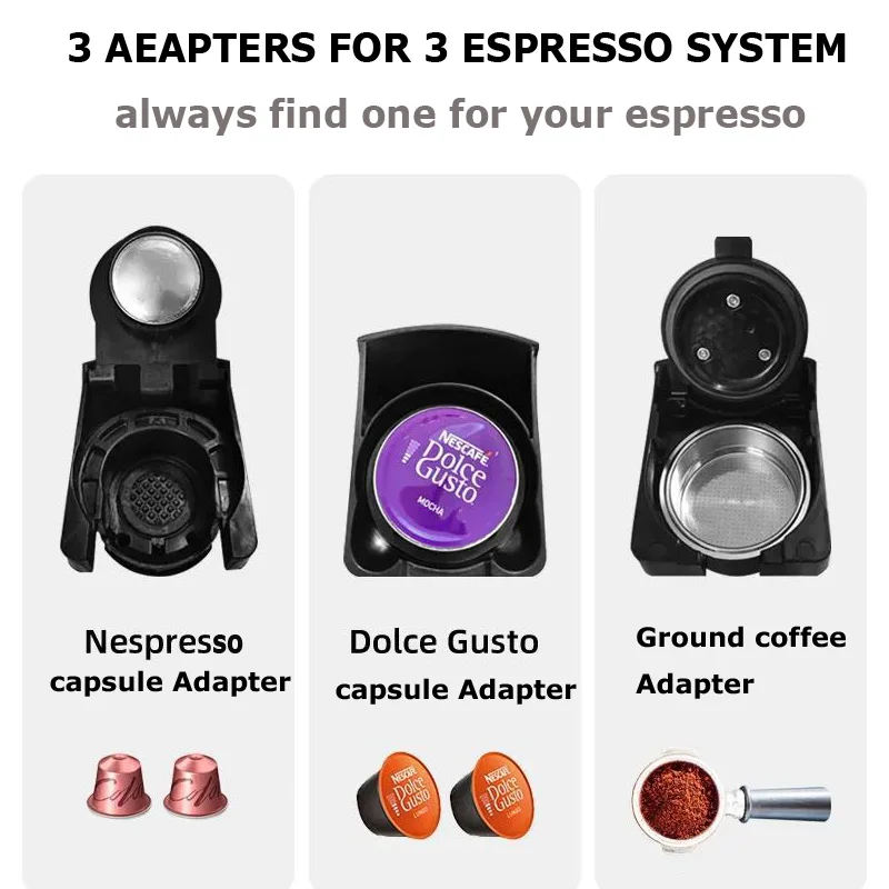 Capsule Coffee Machine Milk Forth 4 in 1 Maker