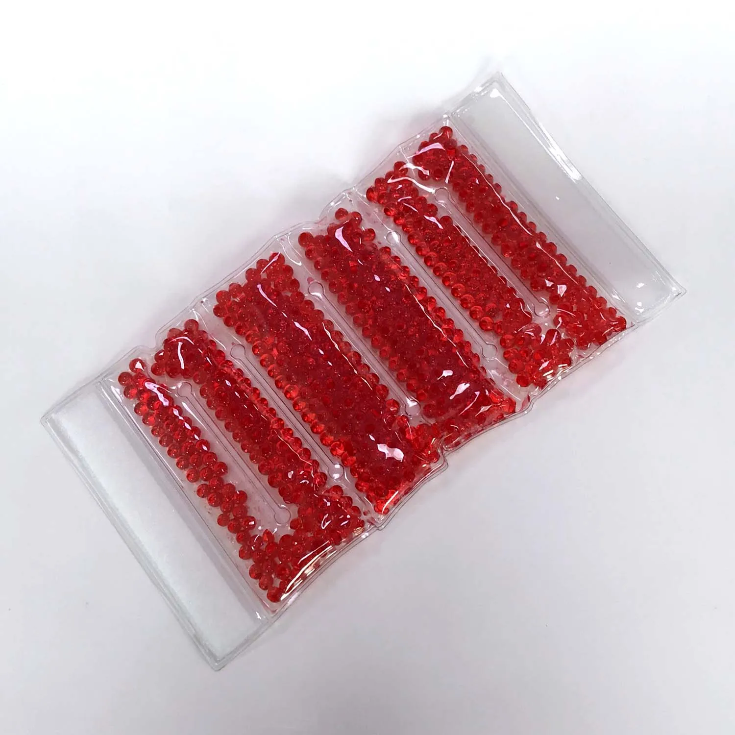 soft crystal pearl beads PVC wrap cooler for wine bottle