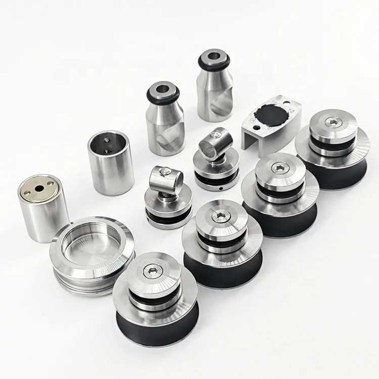 Sliding barn shower door twin roller frameless glass track hardware set kit popular