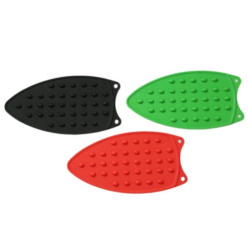 Factory Wholesale Custom Color Shape Anti-Slip Silicone Rest Pad for Ironing Board Hot Heat Resistant Pad Mat Iron Rest Plate