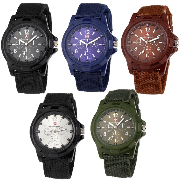 Reloj de hombre fashion business quartz hand watch casual watch nylon watch strap military reloj Luxury Brand Hot Sell