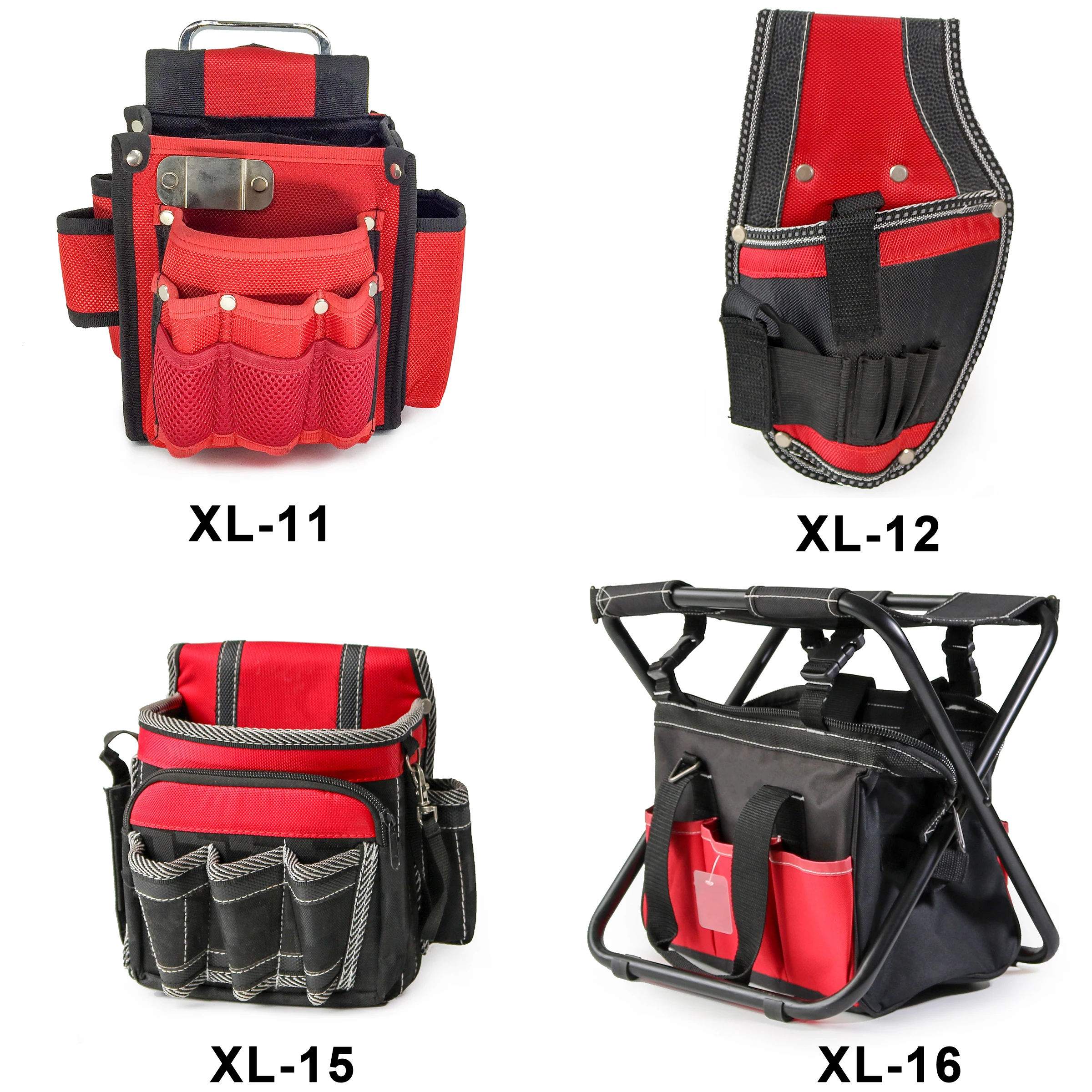Portable organizer Polyester heavy duty Electrical electric Custom Carpenter detailing Belt backpack waist bag for tool pouch