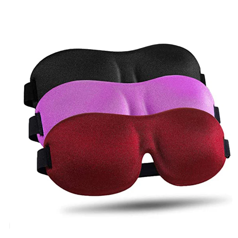 Hot Sell Soft Breathable 3D design adjustable skin-friendly portable traveling sleeping eye mask