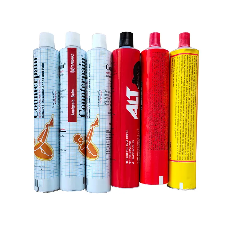 150ml Big Volume Aluminum Tubes Metallic Squeezable Collapsible Aluminum Packaging Tube