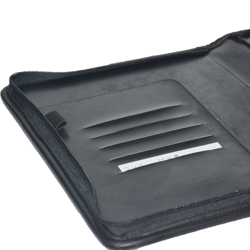 Business Padfolio and Key Case with PU Leather Folder Shape Presentation Folder for Filing Products