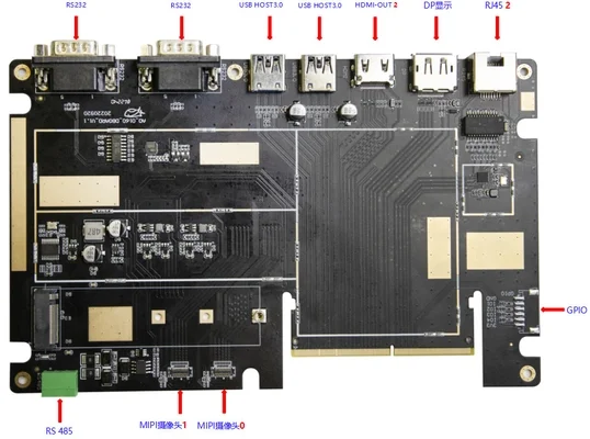 High-temperature Environment RK3588 8K Embedded System Board 8K Video AI 8G RAM Android 12 For Subway Turnstile
